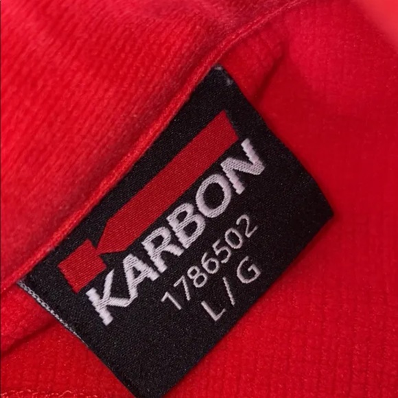 Windbreaker jacket red, brand :Karbon, size L - Picture 4 of 6